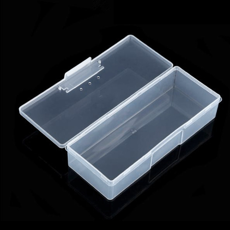 Makeup Box Plastic Small Empty Box Nail Art Gems Brush Pen Storage Case Makeup Container Nail Pen Nail Special Tool Box Hot Sale