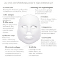 7 Colours LED Facial Mask Mascara Facial Aesthetics Skin Care Rejuvenation Wrinkle Acne Removal Face Beauty Instrument
