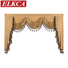 1 Piece European Luxury Valances for Living Room Waterfall Valances for Kitchen Modern Curtains for Living Room Swag Valances