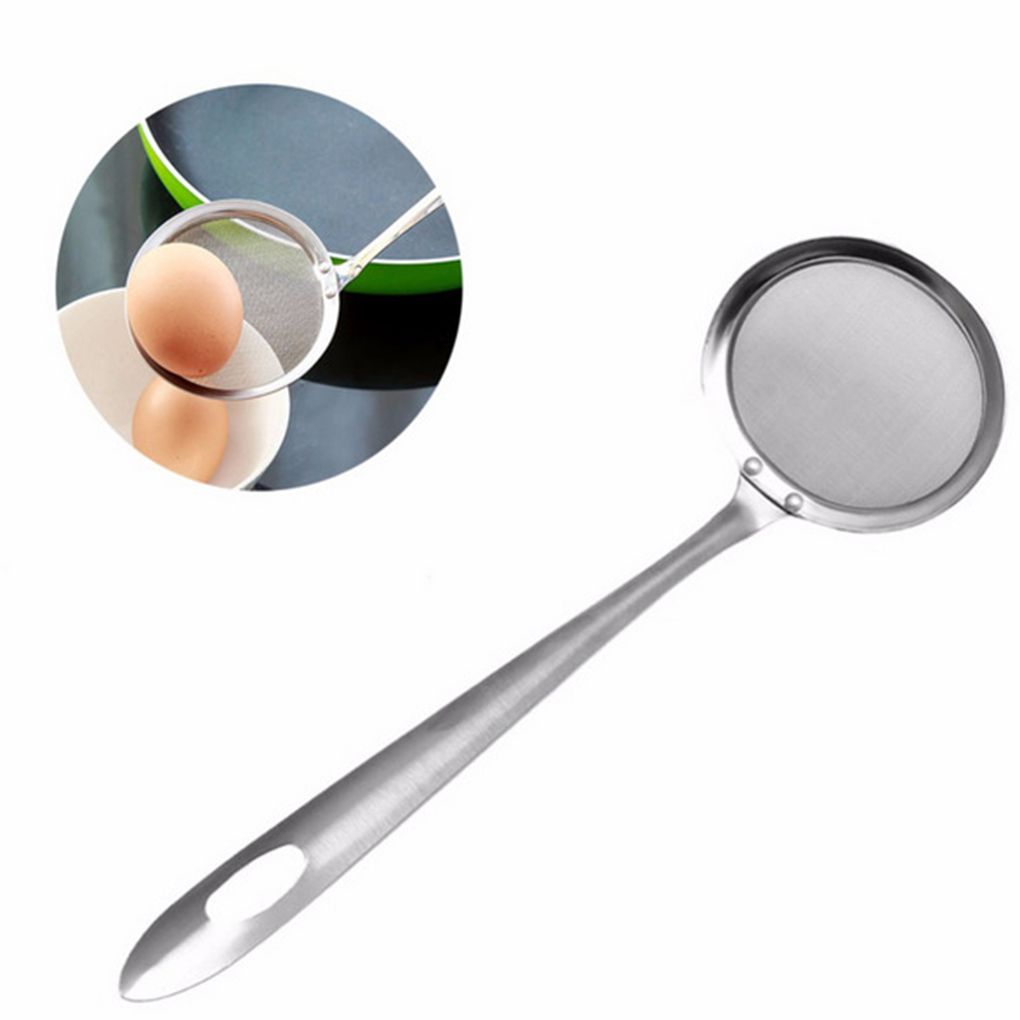 Multi-functional Filter Spoon Stainless Steel Mesh Skimmer Vegetable Residue Oil Mesh Colander Strainer Kitchen Gadgets