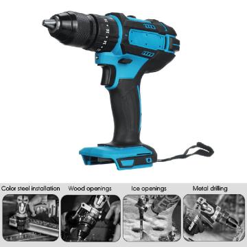 3 in 1 Brushless Cordless Electric Impact Drill 18V Electric Screwdriver Drill Power Tool