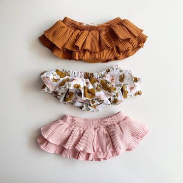 2020 Baby Summer Clothing Infant Newborn Baby Girls Floral Ruffled Shorts Solid Skirts Fashion Bottoms PP Shorts