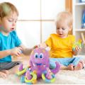 Bath Toy Baby Boy Girl Kids Floating Octopus Infant Toddlers Play +5 Ring Shower Learn Play Fun Shower Soft Grasping Toys Gifts