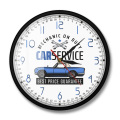 Vintage Garage Service Repair Mechanic on Duty Station Car Automotive Wall Clock Custom Garage Logo Business Brand Wall Watch