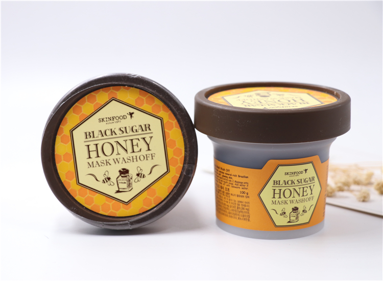 Original skinfood SKIN FOOD Black Sugar Honey Mask 100g Wash Off Pack Korean Exfoliating Whitening SKIN CARE