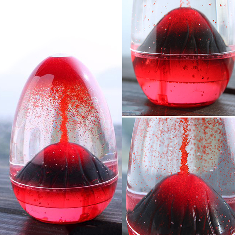 Home Decor Liquid Oil Hourglass Volcano Sand Watch Craft Ornaments Home Decoration Accessories Wedding Gifts for Guests