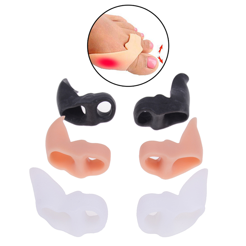 AACAR 1 Pair Hallux Valgus Pro Foot Toes Separator Gel Toe Bunion Corrector Shield Orthopedic Braces Correct Orthotics