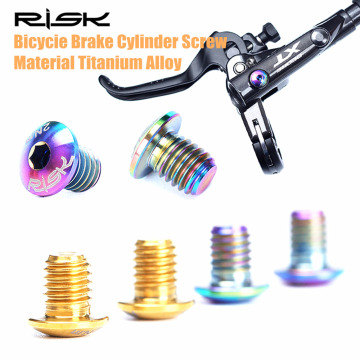 2/4PCS TC4 Titanium Bike Hydraulic Brake Cylinder Bolts for SHIMANO DEORE XT M8000 SLX M7000 Bicycle Brake Cylinder Screw