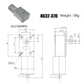 4632-370 DC 12V 3 5 10 15 20 30 50 100 150 RPM Micro Speed Gear Motor Reduction Gear Motors With Metal Gearbox Wheel Diy Kits