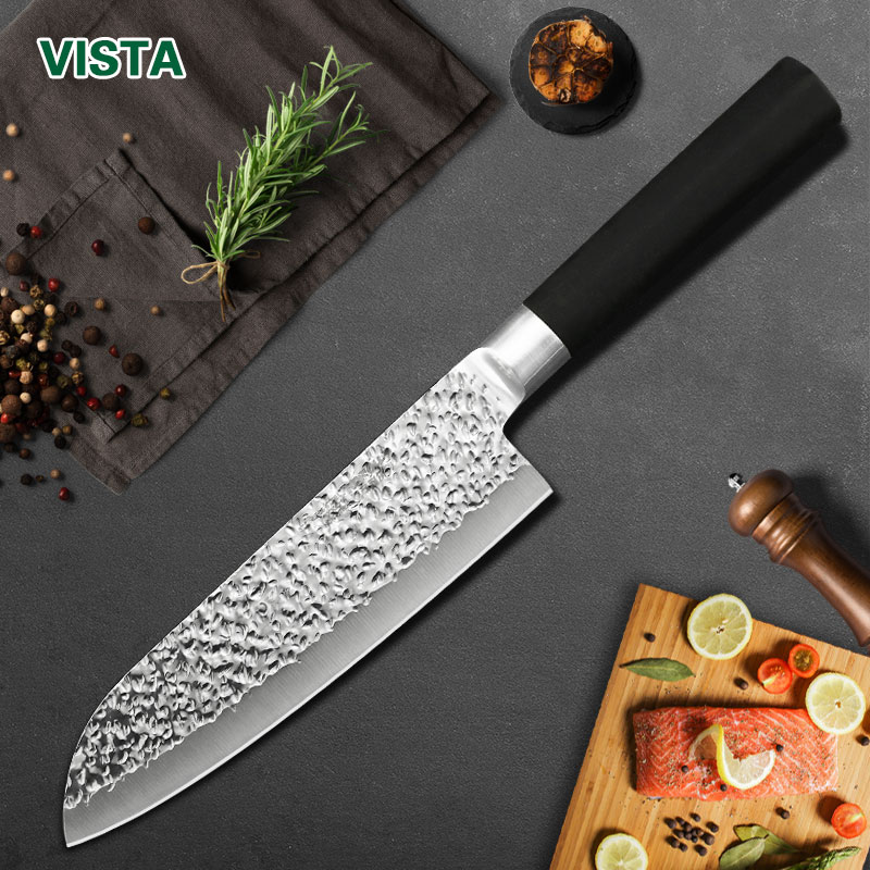 Chef knife kitchen knife Steel 7" Japanese Style Kitchen Meat Cleaver fruit vegetable Non-stick x30cr14 stainless steel knife