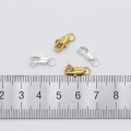 20p Jewelry Findings Lobster Claw Clasps With Closed 2 Jump Ring Beaded Connector Crimp End Snap Chain For DIY Necklace Bracelet