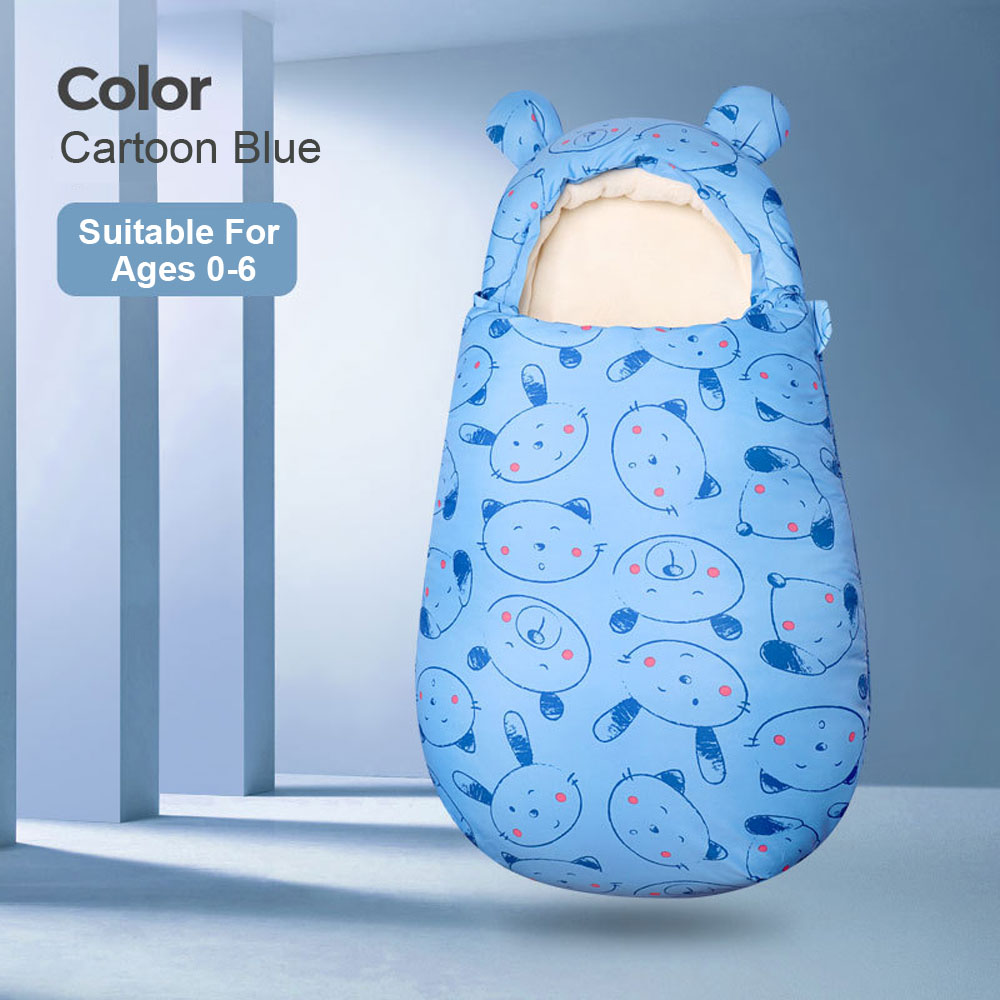 Baby Sleeping Bag Stroller Winter Warm Swaddle Wrap Windproof Thick Dual-purpose Newborn Cocoon Anti-startle Anti-kick Sleepsack