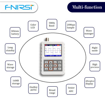 DSO FNIRSI PRO Handheld mini portable digital oscilloscope 5M bandwidth 20MSps sampling rate