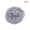 4/6PCS Utility Stainless Steel Wire Ball Brush Cleaning Brush Kitchen Pot Tableware Cleaner Scrub Rust Remover Dish Strong Tools