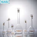 HUAOU 200mL Volumetric Flask Class A Neutral Glass with one Graduation Mark and Glass Stopper Laboratory Chemistry Equipment