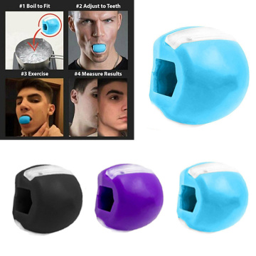 Food-grade Silica Gel Jaw Exerciser Fitness Ball Anti-Wrinkle Facial Toner Neck Face Muscle Jawline Trainer Toning Training Ball