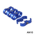 1PCS Aluminum Billet Dual AN4 11MM/AN6 14MM/AN8 16MM/AN10 20MM Braided Hose Separator Clamp Cable Fastener RS-HR013-AN4-AN10