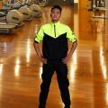 Sauna Suit Men Women Gym Clothing Set Zipper Hoodies Pullover Neon Sportswear Running Fitness Weight Loss Sweating Sports Suit