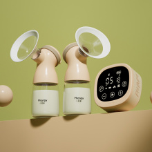 Phanpy Yishu 3rd Portable Rechargeable Double Breast Milk Feeding Pump Automatic Baby Nursing Breast Pumps Wholesale