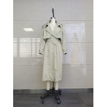 Windproof Female Long Sleeve Trench Coat For Spring