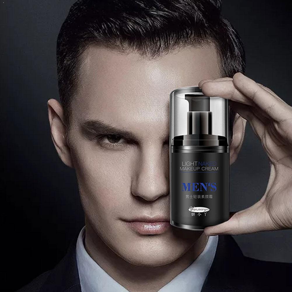 Men BB Cream Face Cream Natural Whitening Skin Care Care Face Foundation Base Concealer Makeup Color Effective Men Skin P1O1