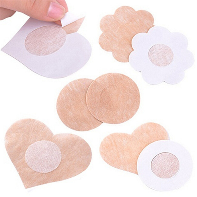 5Pairs Disposable Soft Silicone Nipple Cover Bra Pad Breast Petals Sexy Pasties Intimates Accessories For Girls Women