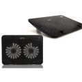 2021 New Metal Panel Dual Fan Notebook Cooler Laptop Cooling Pad Slim Stand for 15.6" PC