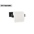 Black Quality Bathroom Hardware Set 304 Stainless Steel Towel Rack Toilet Paper Holder Liquid Soap Holder Towel Bar 10 Choice