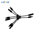 Willone 50 Pair free shipping 1 To 3 Y Branch PPO Material IP67 PV Terminals Connector Solar Generator System