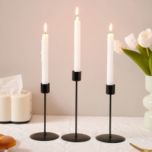 Black candle holder for votive candle decoration