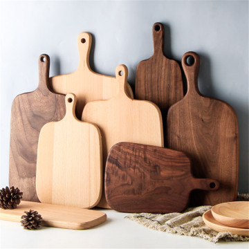 Wooden Chopping Blocks Beech Pizza Bread Fruit Vegetable Cutting Board Hangable Durable Non-slip Home Kitchen Tools Accessories