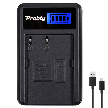 Probty EN-EL3e ENEL3e EN EL3e LCD Battery Charger for Nikon D70S D80 D90 D50 D300S D300 D100 D200 D700