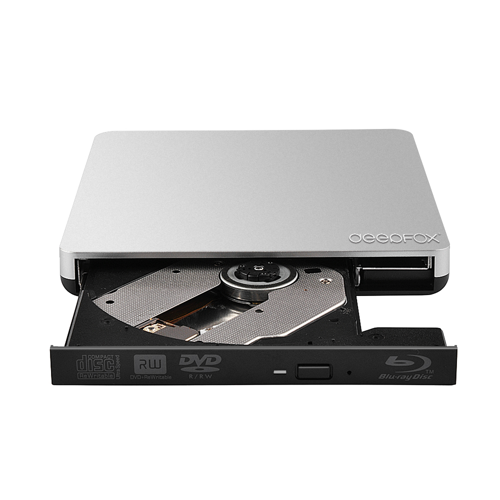 Deepfox External Blu-Ray Drive USB 3.0 Bluray Burner BD-RE CD/DVD RW Writer Play 3D Blu-ray For Laptop Notebook Netbook