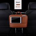 Leather Car Net Pocket Handbag Holder Multifunction Between the Car Seat Hanging Bag M8617