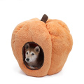 Dog House Indoor Halloween Pumpkin Kennel Cat Cave Soft Fleece Warm Bed with Removable Cushion Durable for Puppy Kitten Cat Bed
