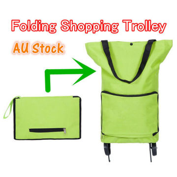 Tug Folding Shopping Bag Supermarket Portable Fashion Trolley Shopping Cart Large Capacity Tug Bag Home Storage Bag Hotselling