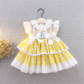 Baby Girls Boutique Dress Turkey Vintage Spanish Dress Lolita Princess Ball Gown Birthday Party Infant Girls Lace Tutu Dress