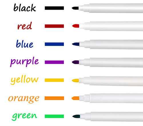 1PCS Water Color Pens School White Board Nevera Marker Pen Magnetic Whiteboard Dry Wipe Eraser Rubber Brush Fridge Magnets