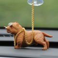 Car Decoration Simulation Bully Dog Doll Decor Auto Interior Accessories Ornaments Cute Gift Home Room Car Auto Accessories
