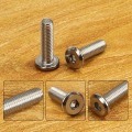 M6 M8 304 Stainless Steel Hexagon Socket Flat Head Bolts Full Thread Hex Socket Cap Furniture Screws