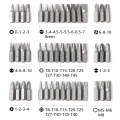 100pcs Screwdriver Security Bit Set Torx Tamper Screws Hex Key Phillips Slotted Tri-Wing Car Repair Screwdriver Hand Tool Kit