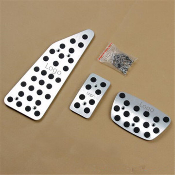 EAZYZKING Auto Transmission Accelerator Brake Footrest Pedal Pedales Stickers Plate Pads For Toyota Land Cruiser 200 AT