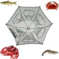Automatic Fishing Net Trap Folded Hexagon 6 Holes Portable Fish Network Crayfish Shrimp Minnow Crab Tank Trap Mesh Trap Nylon