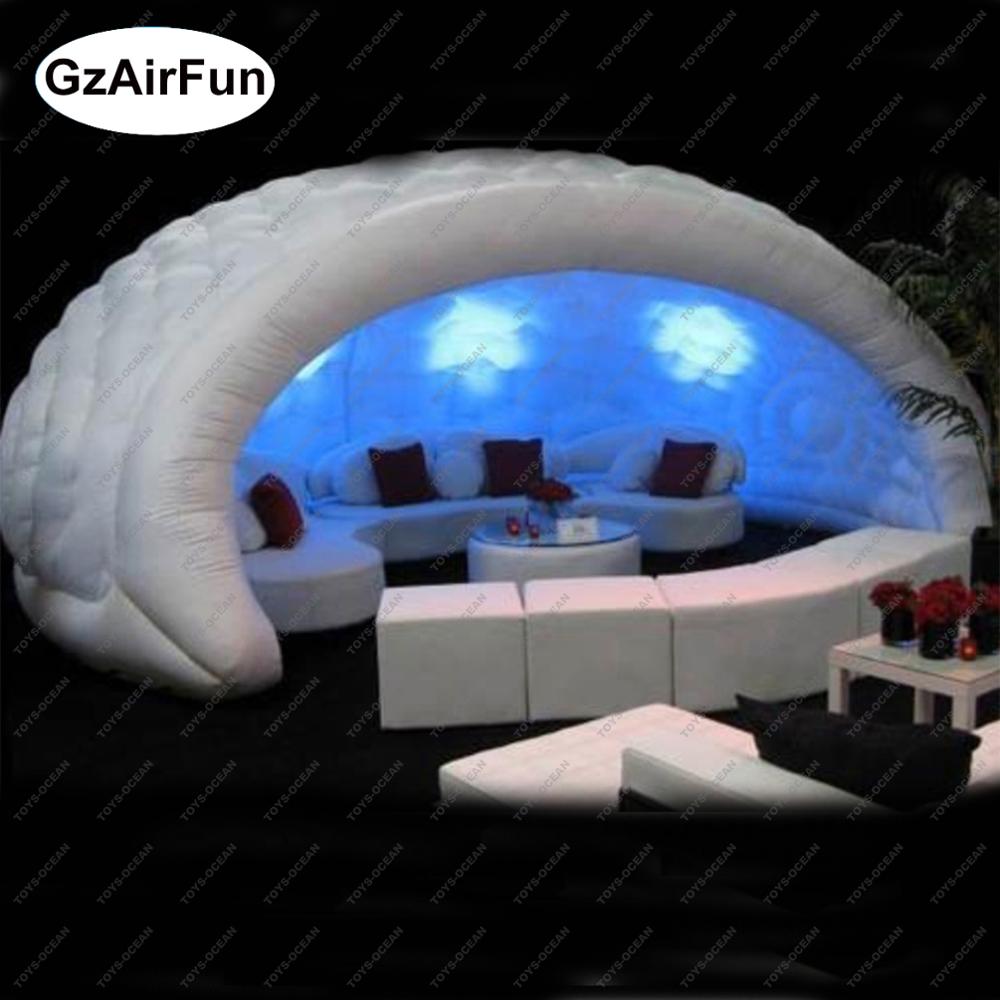 LED lighting party stage cover inflatable trade show tent outdoor dome tents