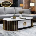 High quality Stainless Steel Marble TV Table /Coffee table/Sofa table/TV Stand for Living Room