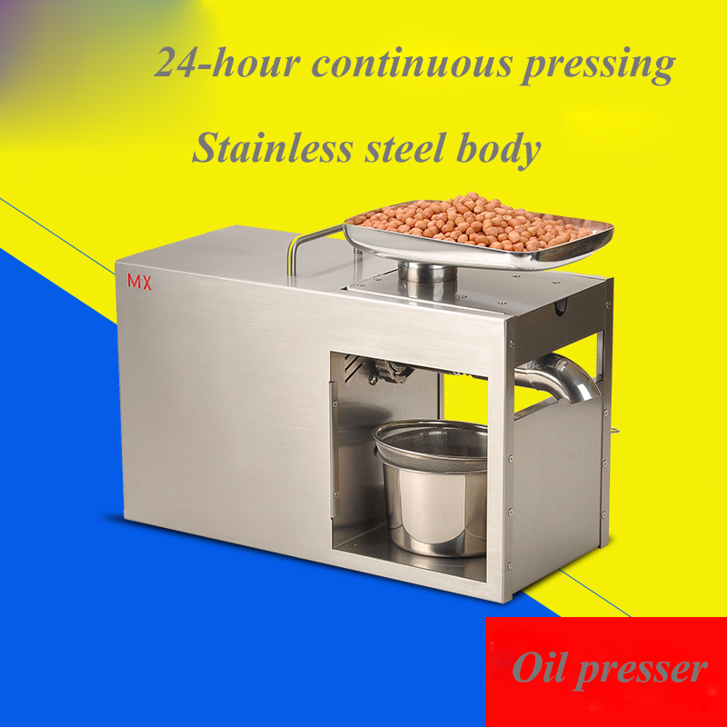 Heat Cold home oil presser for peanut cocoa soy bean olive oil press machine high extraction rate sunflower seeds oil extractor