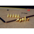 50pcs/Set 7x10mm Silver Cone Studs and Spikes for Clothes Screwback DIY Craft Cool Punk Garment Rivets for Leather /Bag/Shoes