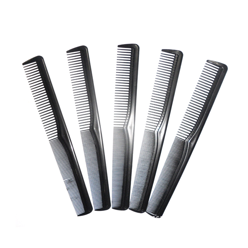 10pcs/set Professional Anti-static Plastic Sectioning Comb Handheld Black Hairdressing Comb Salon Hair Care Styling Tool