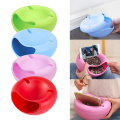 4colors Lazy Snack Bowl Plastic Double-Layer Snack Storage Box Bowl Fruit Bowl And Mobile Phone Bracket Chase Artifact