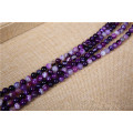 4/6/8/10/12/14mm Amethysts Beads Round Purple Crystal Quartz Loose Beads DIY Bead Bracelet Craft Jewelry